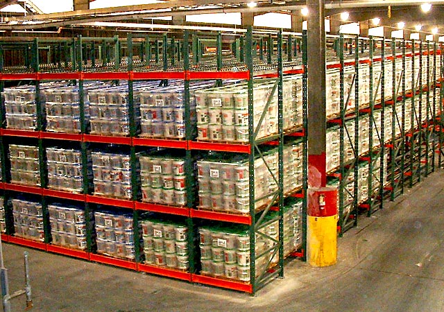 Pallet Flow Rack storage system example
